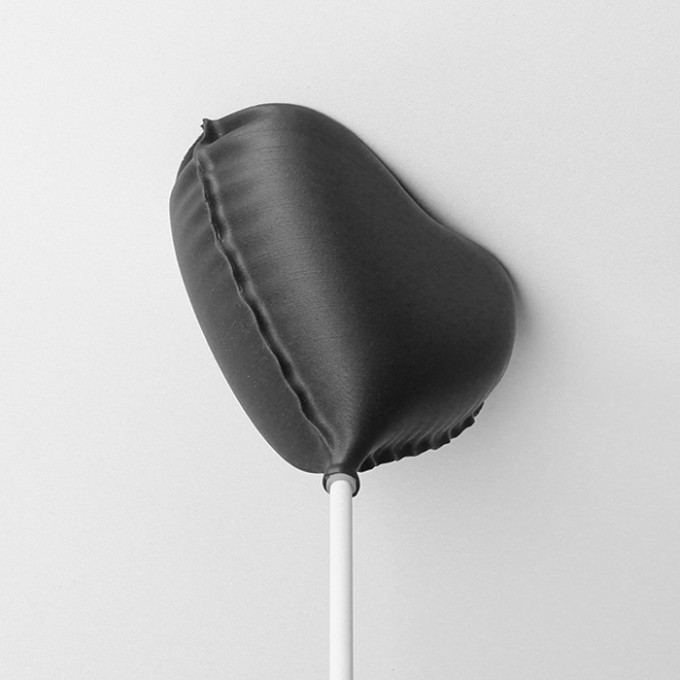 canopie® - Lampenbaldachin - Ballonherz Mattschwarz
