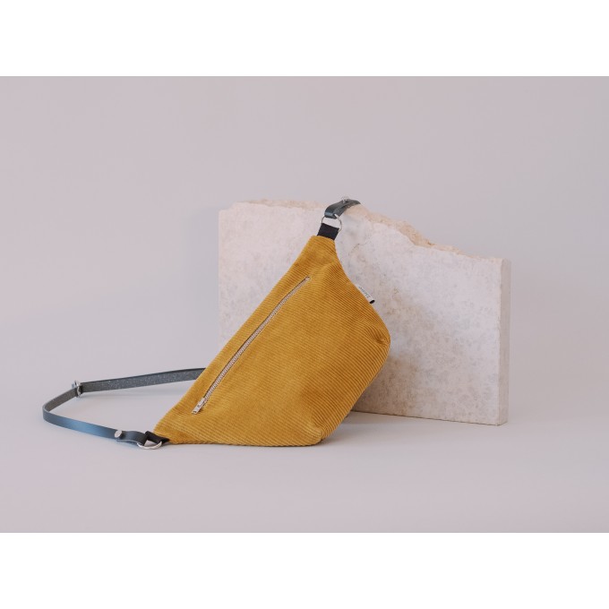 ZACAMO – Bauchtasche •Cord• currygelb
