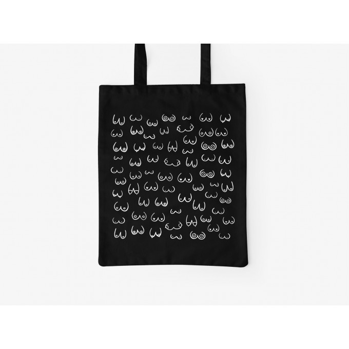 typealive / Baumwolltasche / Busenfreunde / Schwarz