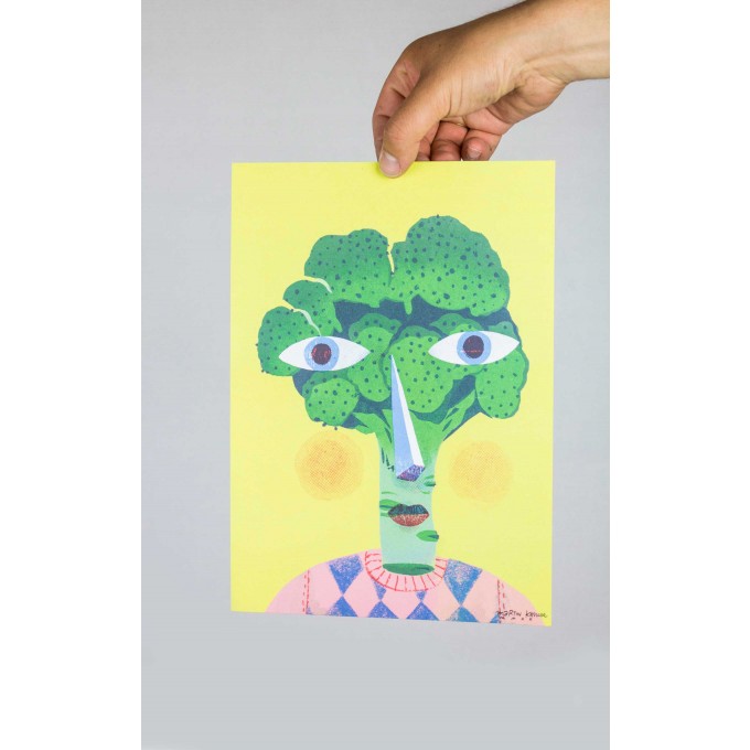 Martin Krusche - Poster »Brokkoliface« DINA4