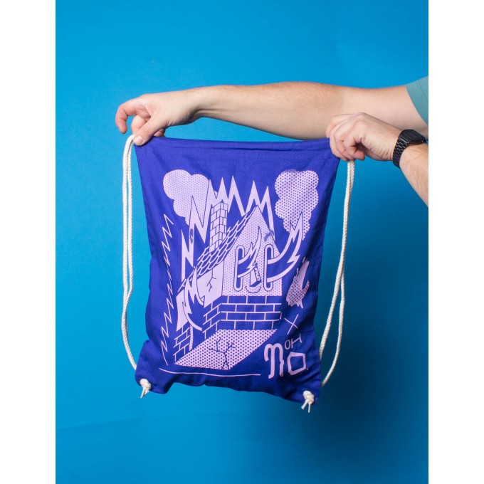 Martin Krusche - Sportbeutel »Burning House« Blue