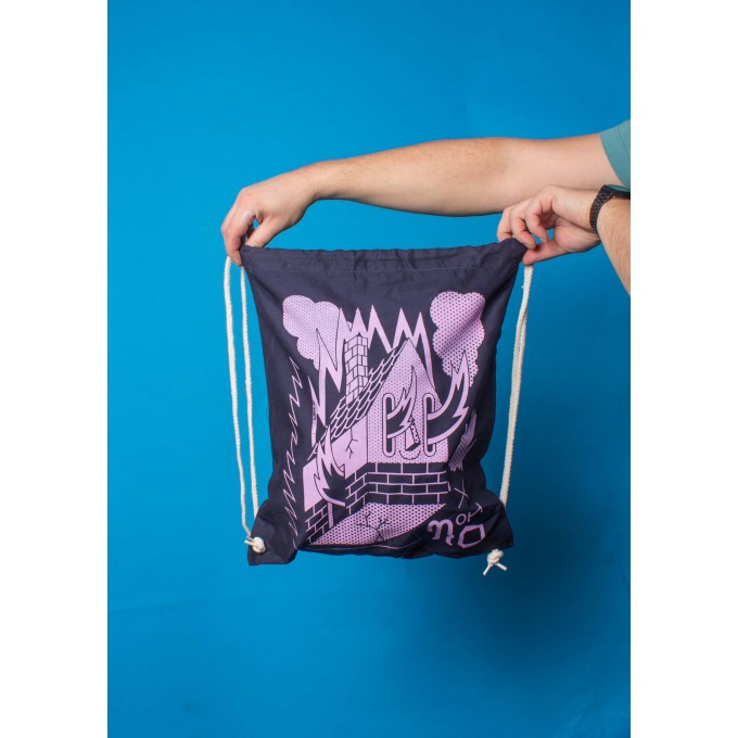 Martin Krusche - Sportbeutel »Burning House« Navy