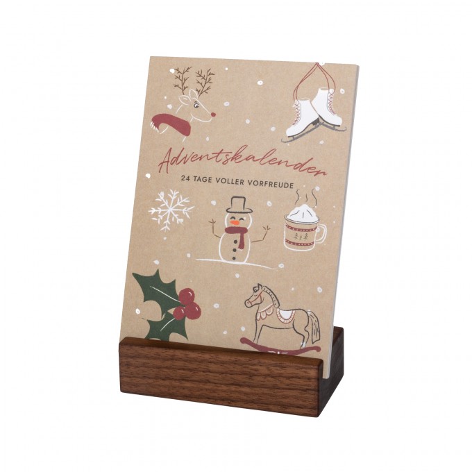 klotzaufklotz Adventskalender mit Karten Nussbaum