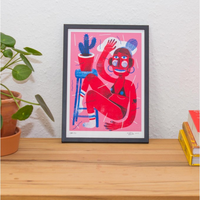 Martin Krusche - Fineartprint »Cactus Woman« DIN A4