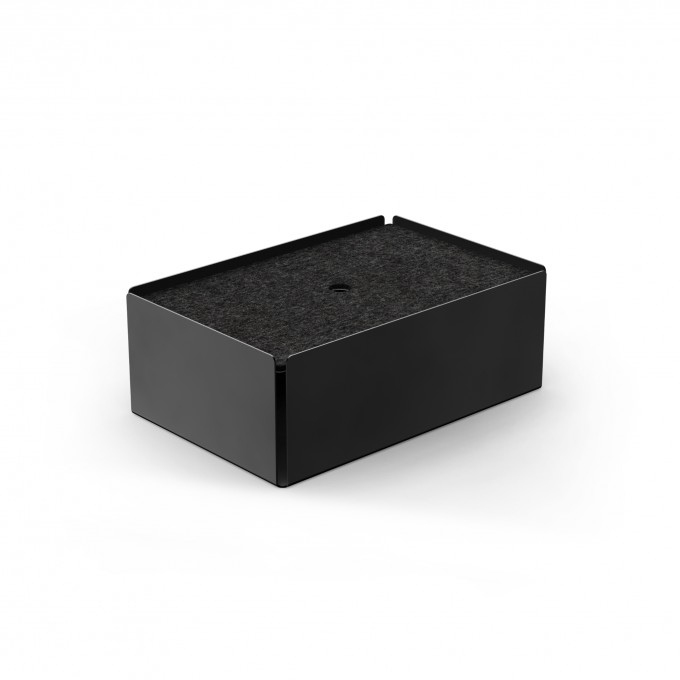 Charge-Box Ladestation Schwarz / Filz Granit Meliert