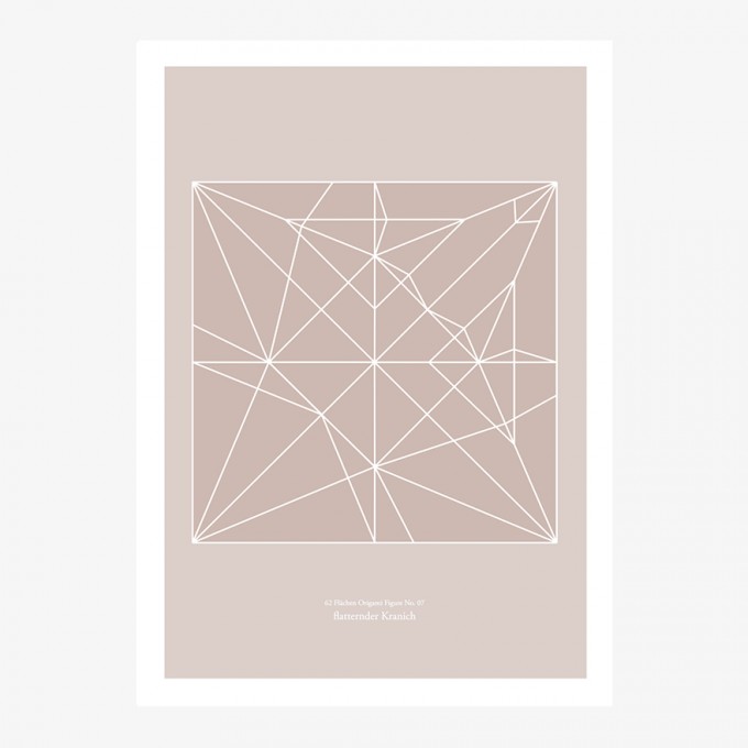 Origami Print Kranich von Christina Pauls