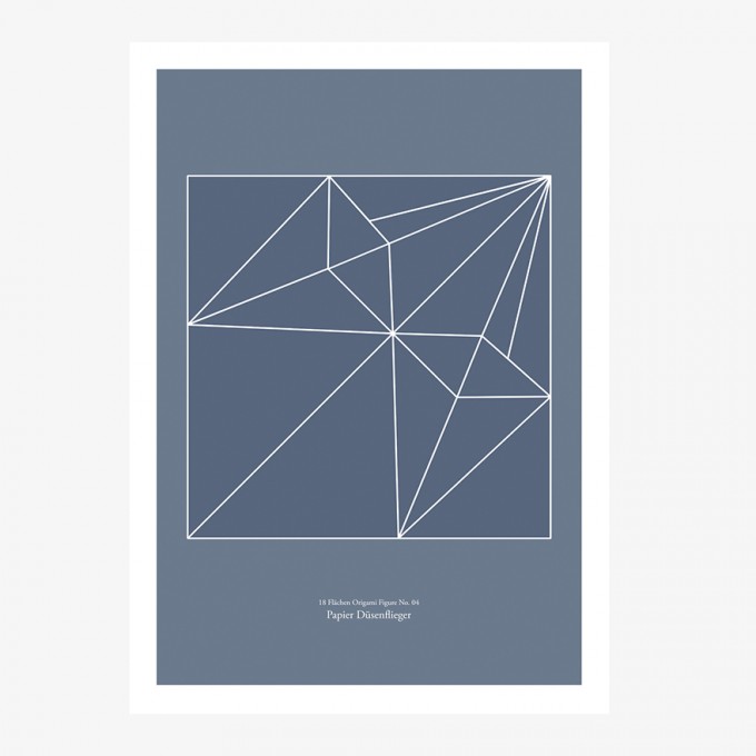 Origami Print Papierdüsenflieger von Christina Pauls