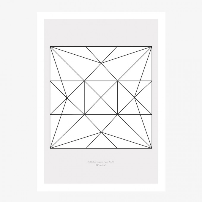 Origami Print Windrad von Christina Pauls