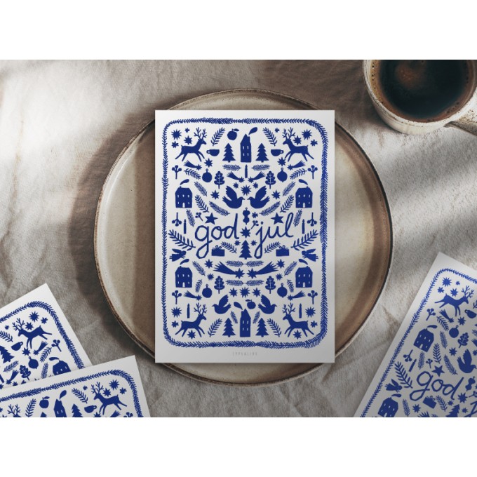 typealive / Weihnachtskarten 4er Set / Christmas in Sweden