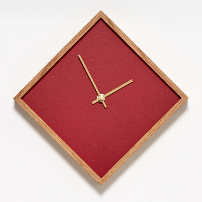 the square - rot | Constantin Lindner | Wanduhr Standuhr Uhr