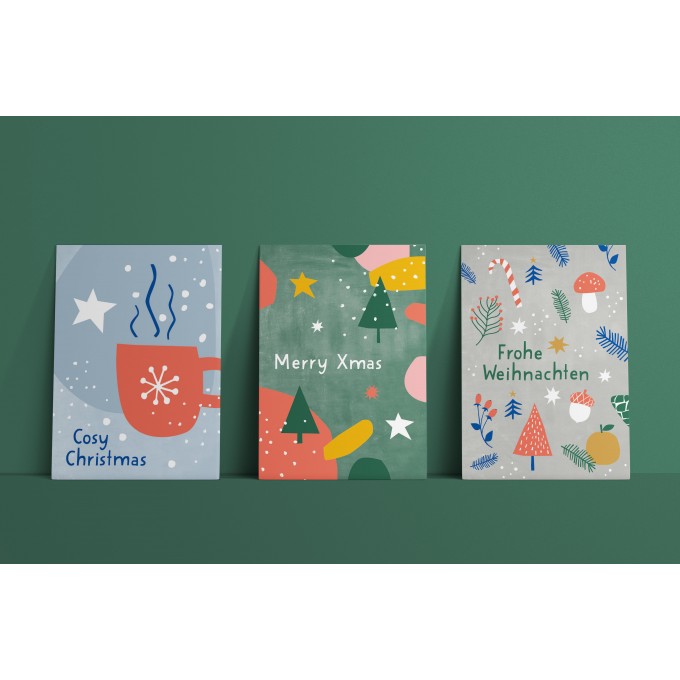 Designfräulein // Postkartenset // Cosy Christmas