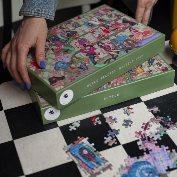 Das Puzzle Kollektiv - Puzzle "World Records' Waiting Room" 1000 Teile