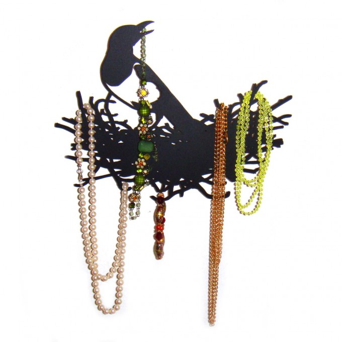 Diebische Elster, Schmuckgarderobe, Schmuckhalter, Nest - von Neue Freunde