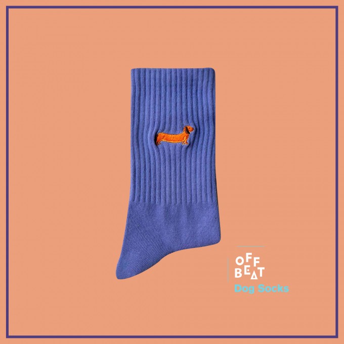 Bestickt Hund Socken von Offbeat