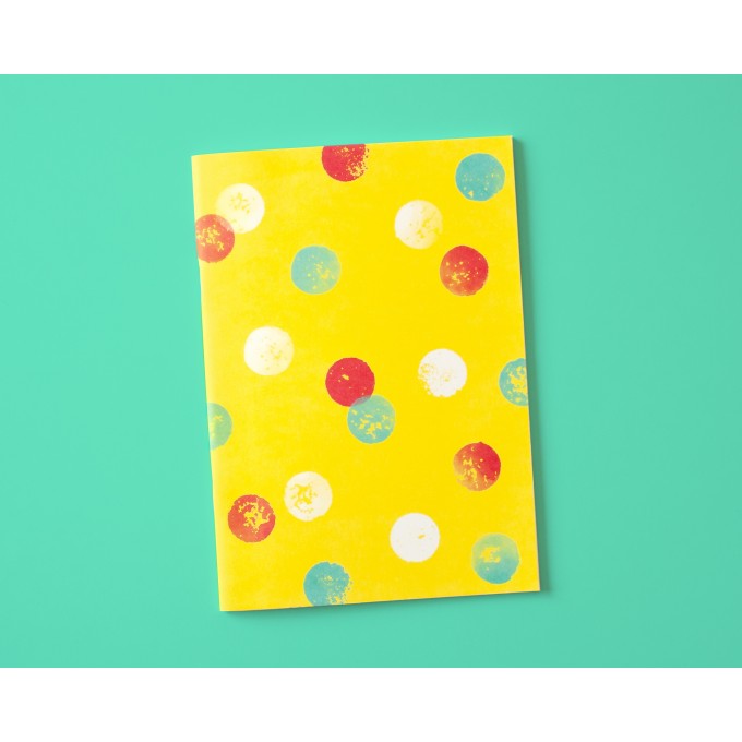 Notizheft A5 Dots on yellow // Papaya paper products