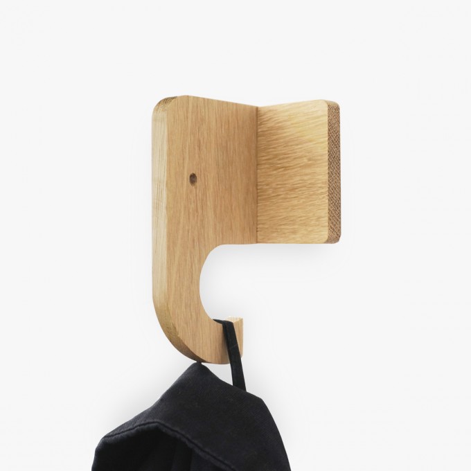 EINFACHDESIGN, Kleiderhaken, Garderobe, Eiche