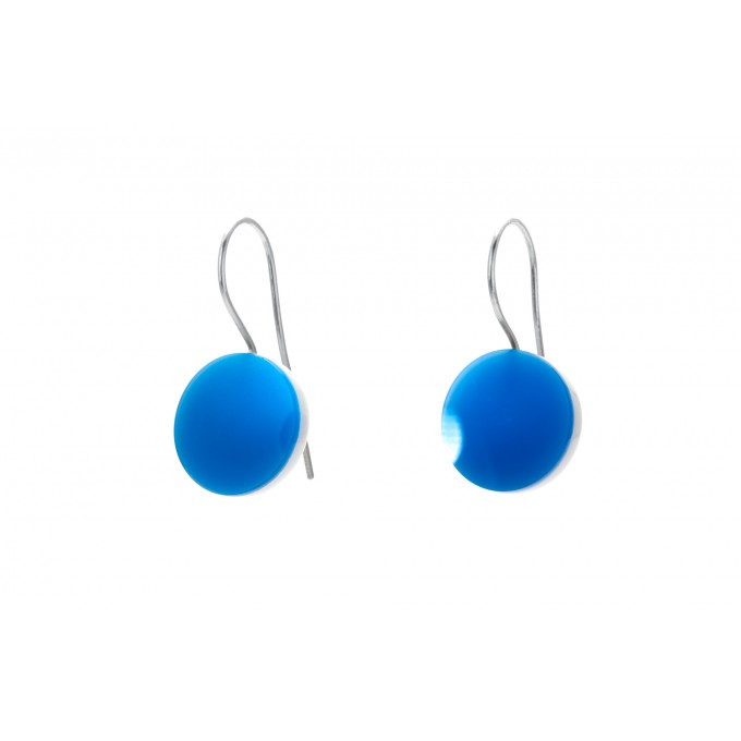 Eva Slotta Jewellery "Tint Deep" Ohrschmuck mit blauem Achat, 925 Silber