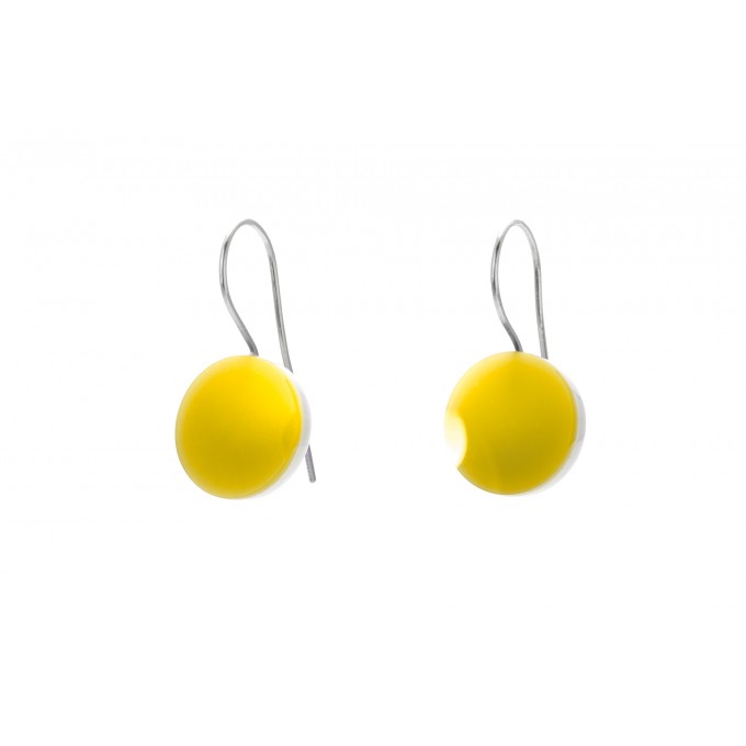 Eva Slotta Jewellery "Tint Deep" Ohrschmuck mit gelbem Achat, 925 Silber
