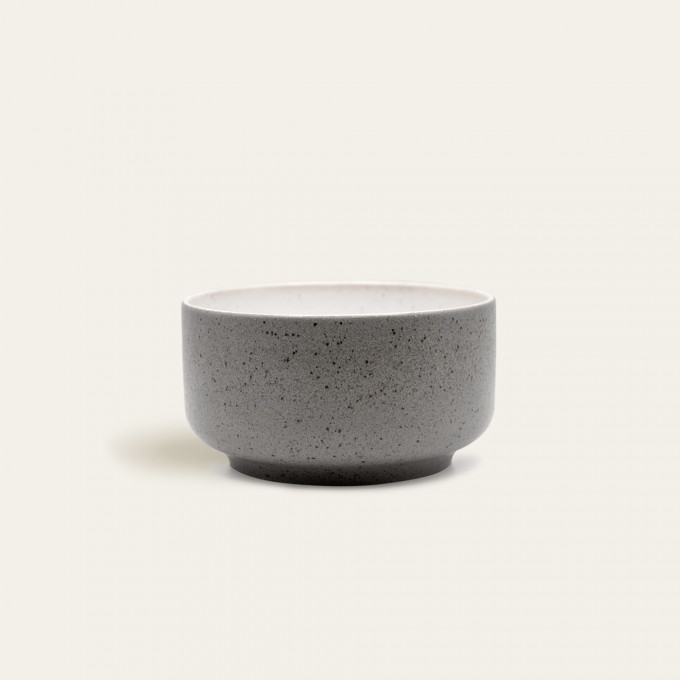 Handgemachte Steingut Schüssel Ddoria - Granit Grau - EDDA stoneware