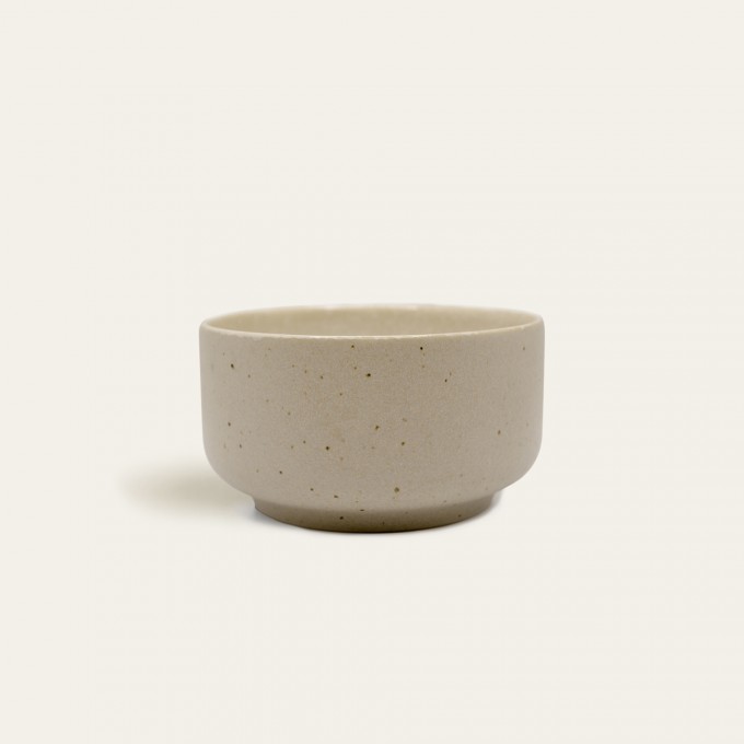 Handgemachte Steingut Schüssel Eelina - Cappuccino Beige - EDDA stoneware