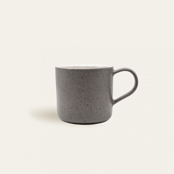 Handgemachte Steingut Tasse Ddoria - Granit Grau - EDDA stoneware