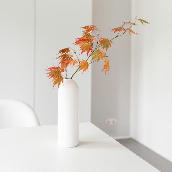 werkvoll by Lena Peter - Recycling Kerzenhalter/Vase FIRE weiß