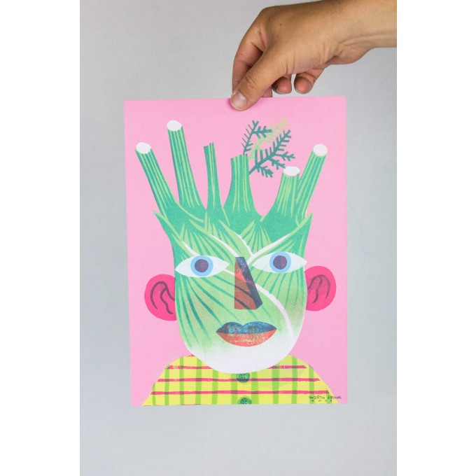 Martin Krusche - Poster »Fenchelface« DINA4