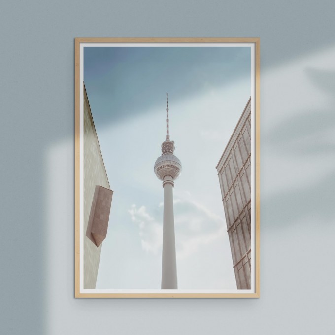 Amy & Kurt Berlin A4 Artprint "Fernsehturm Berlin"