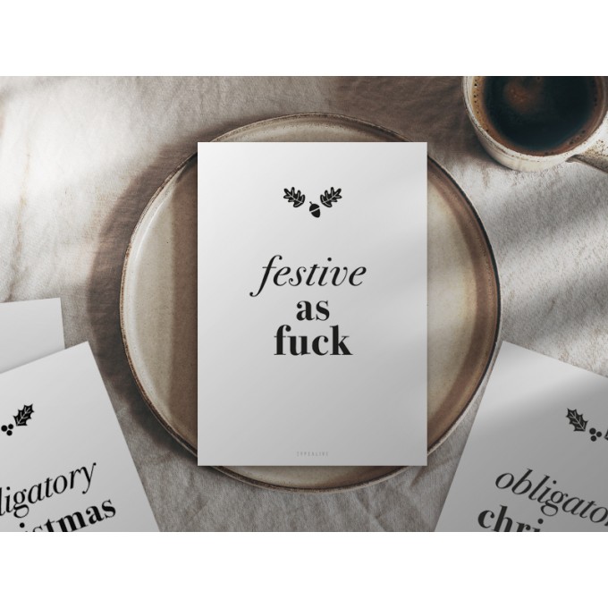 typealive / Weihnachtskarten 4er Set / Festive