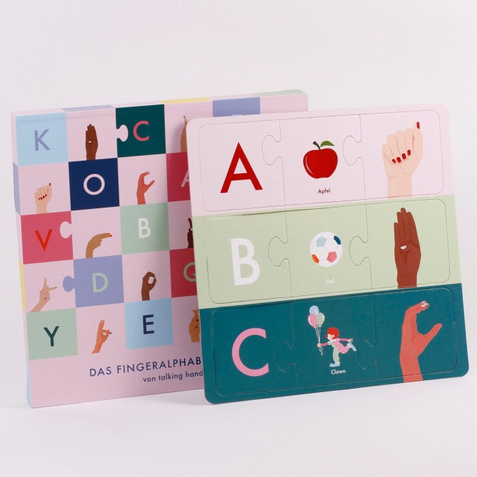 talking hands flipbooks - Fingeralphabet-Puzzle