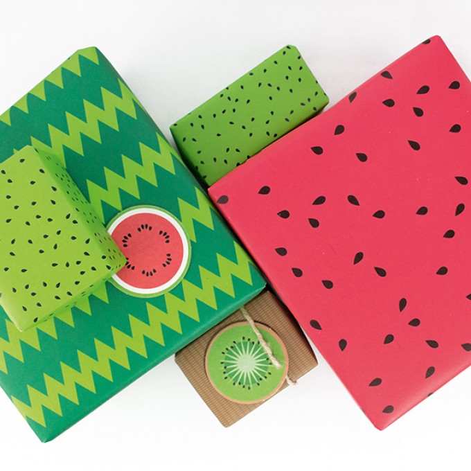 Bow & Hummingbird Freche Früchte Geschenkverpackungs-Set
