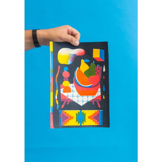 Martin Krusche - Stencilprint »Fruits«