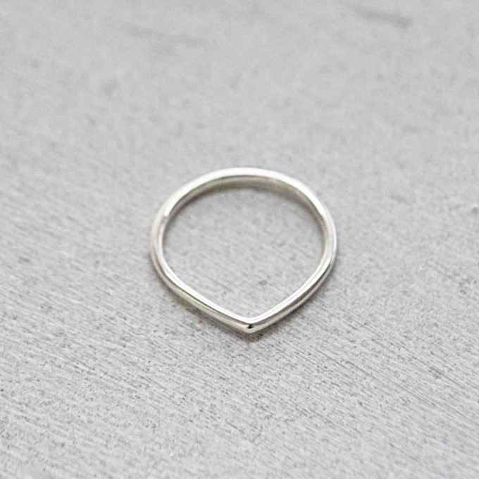 iloveblossom FUN WITH GEOMETRY RING // drop // silver