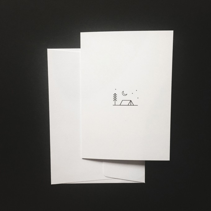 Love is the new black – Grußkarte "Woods" 