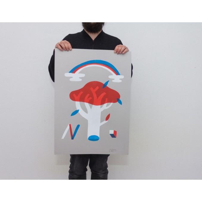 Martin Krusche – Stencil Artprint »Garden«, 50x70cm