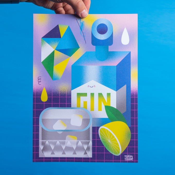 Martin Krusche - Poster »Gin Tronic«, 21x29,7cm
