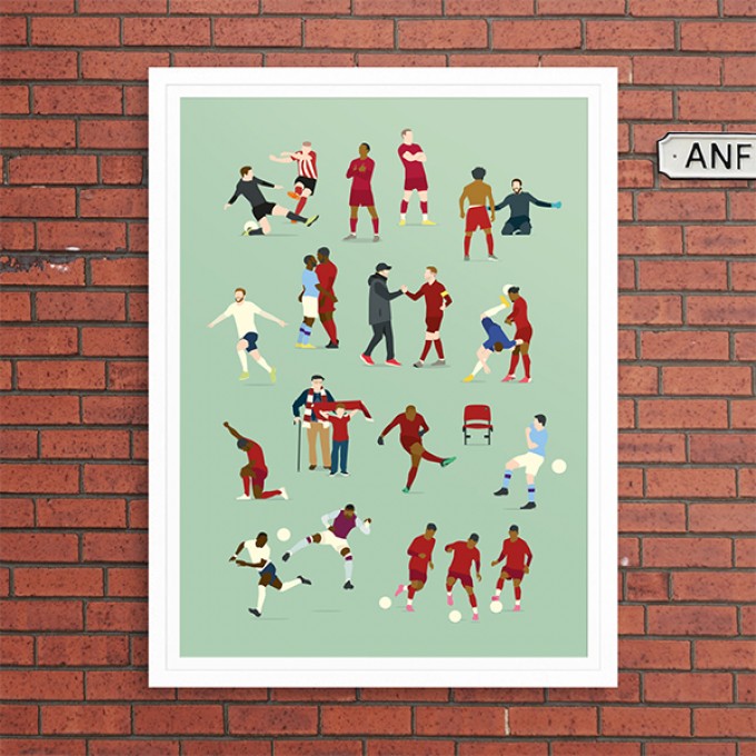 "30 Years" Fußballposter von HANDS OF GOD