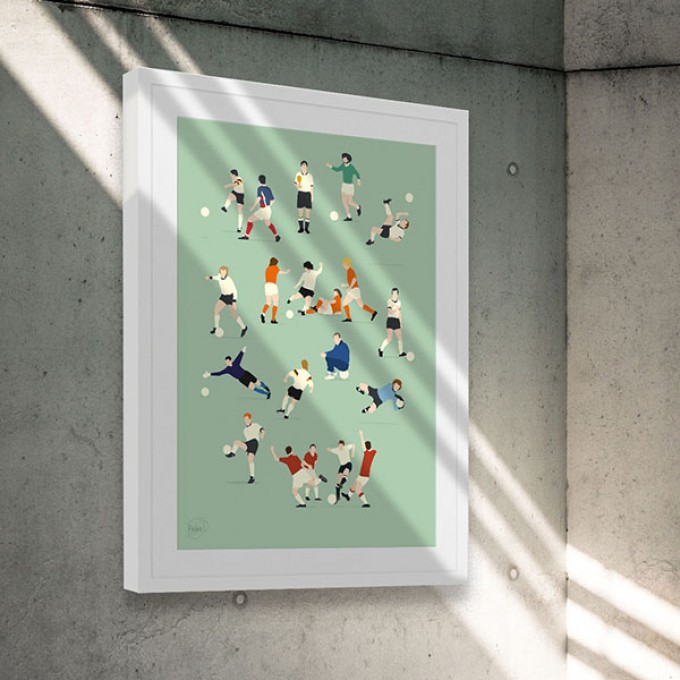 "Hall of Fame" Fußballposter von HANDS OF GOD