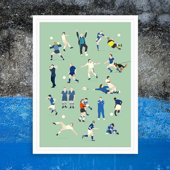 "Knappen Legends" Fußballposter von HANDS OF GOD