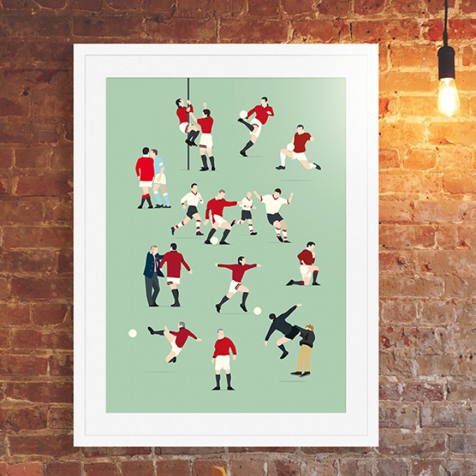 "King Eric" Fußballposter von HANDS OF GOD