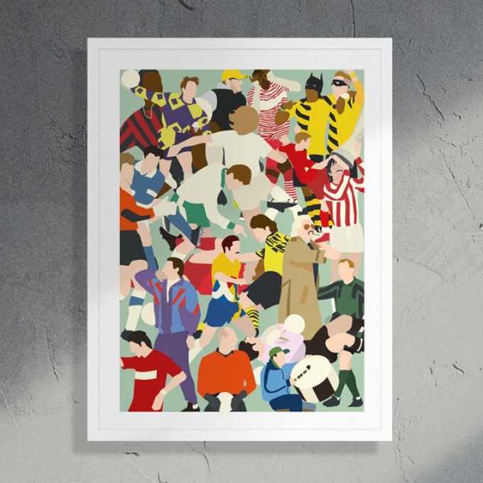 "German Classics" Fußballposter von HANDS OF GOD