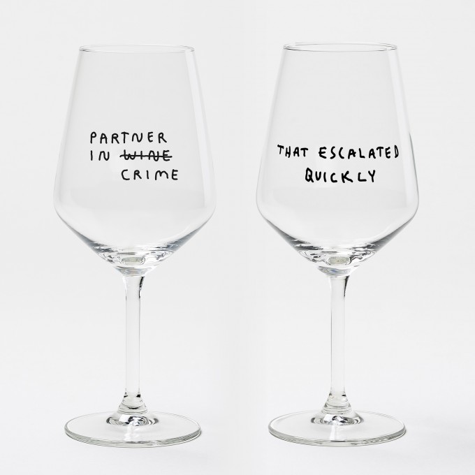 "Best Friends Forever" Weinglas-Bundle by Johanna Schwarzer × selekkt