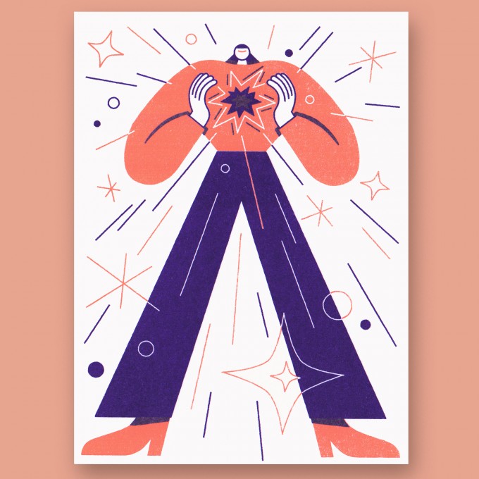 Anne Albert – Sparkle – Riso-Druck (12,7 x 17 cm)