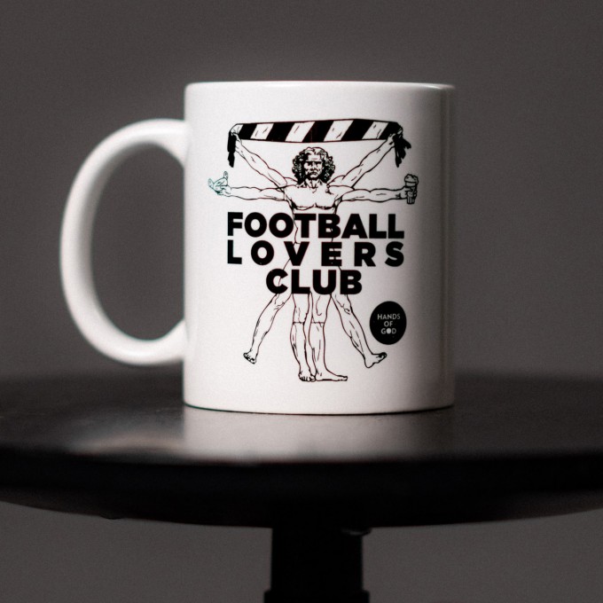 Tasse LOVERS für Fußballfans von HANDS OF GOD
