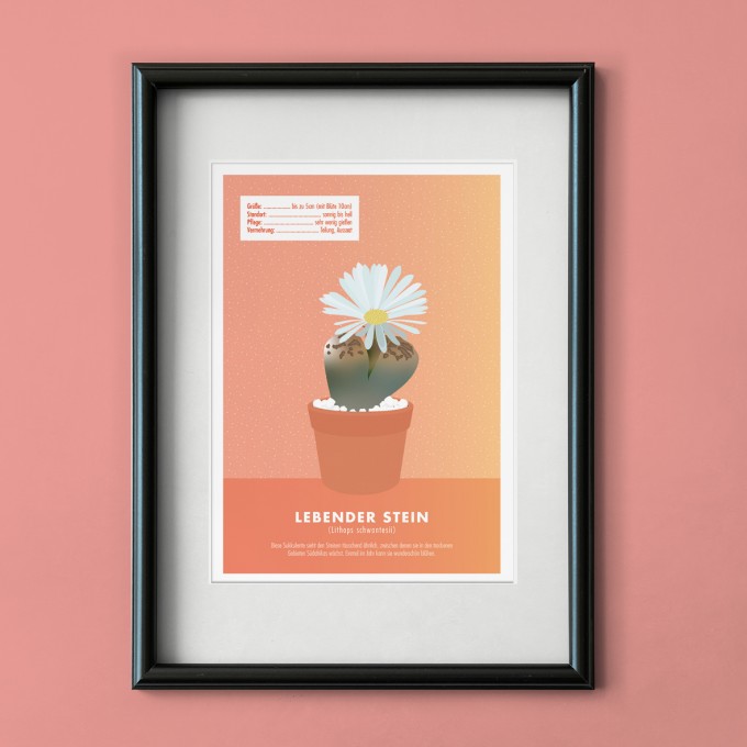 Hey Urban Monkey - A4 Poster - „Lebender Stein“