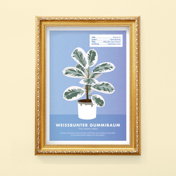 Hey Urban Monkey - A4 Poster - „Gummibaum“
