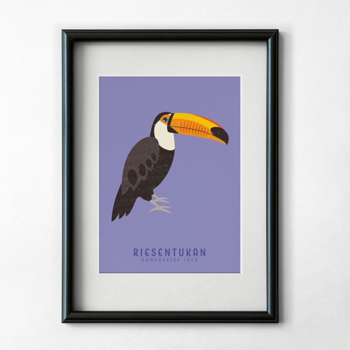 Hey Urban Monkey - A4 Poster - „Riesentukan“