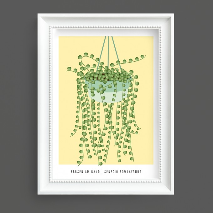 Hey Urban Monkey - A4 Poster - „Erbsen am Band“