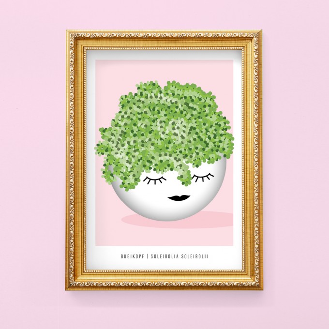Hey Urban Monkey - A4 Poster - „Bubikopf“