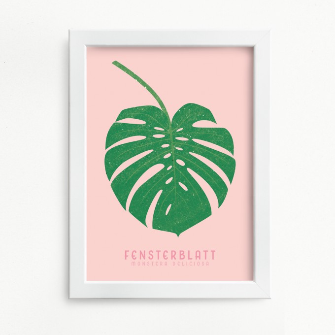 Hey Urban Monkey - A4 Poster - „Fensterblatt“